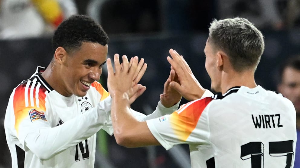 In der Nationalmannschaft zaubern Musiala (l.) und Wirtz gemeinsam