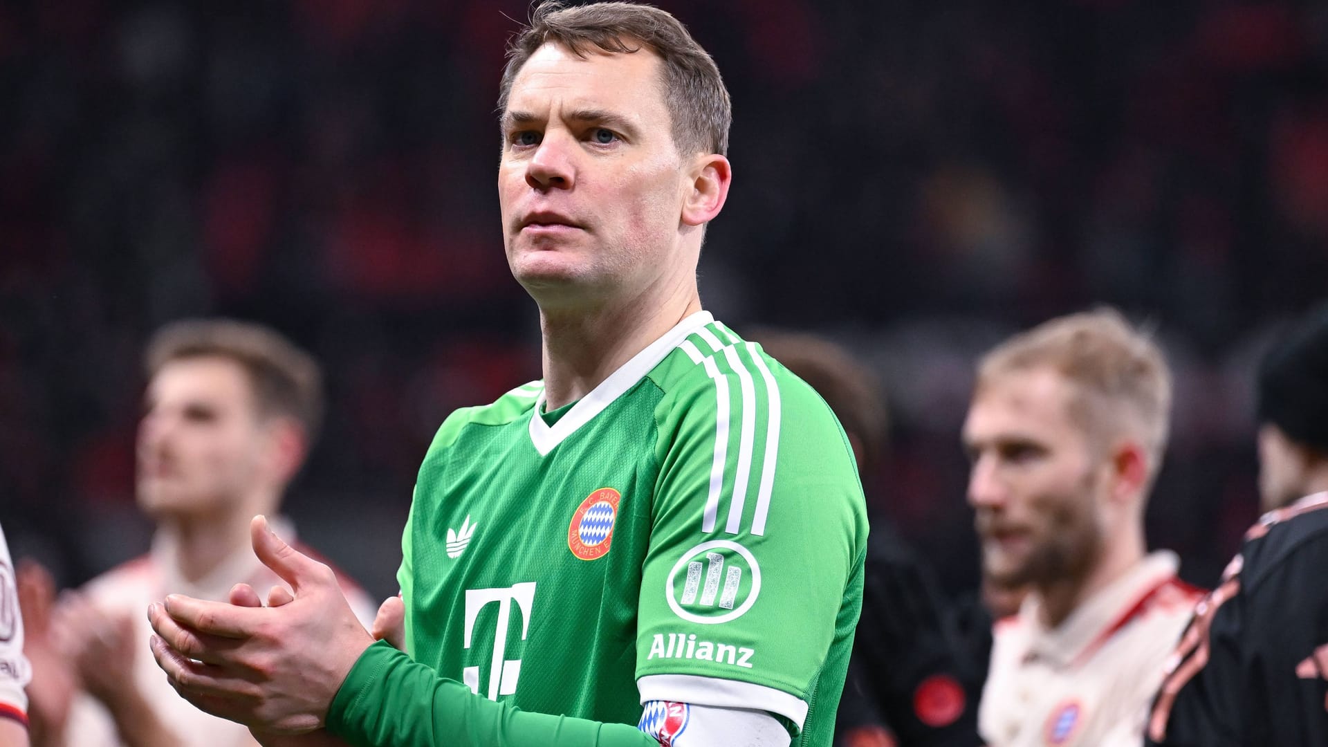 Teasted: Bayern goalkeeper Manuel Neuer after the top game in Leverkusen.