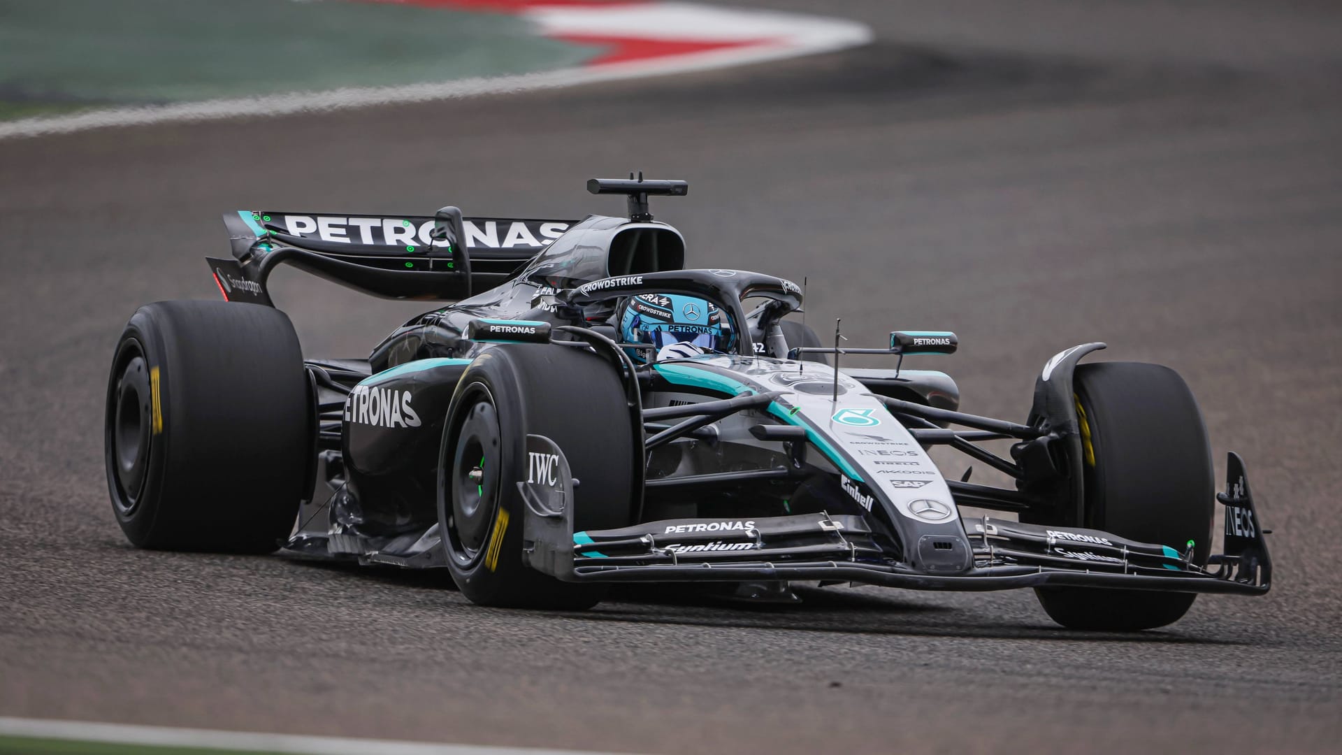 George Russell's bolide: The Mercedes pilot was also on the wayside in Bahrein.