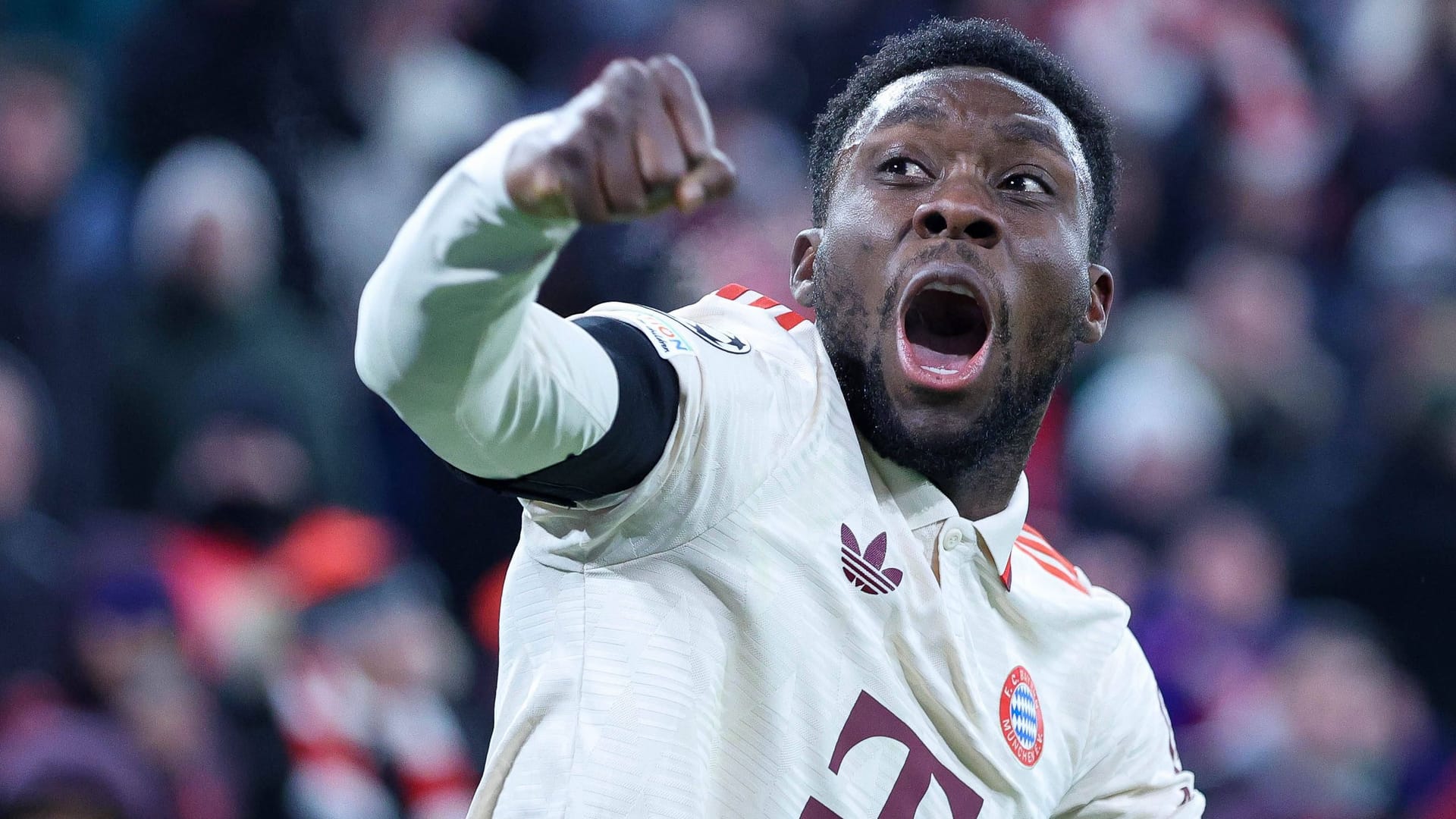 Alphonso Davies: He scored for FC Bayern. Alphonso Davies: He scored for FC Bayern.