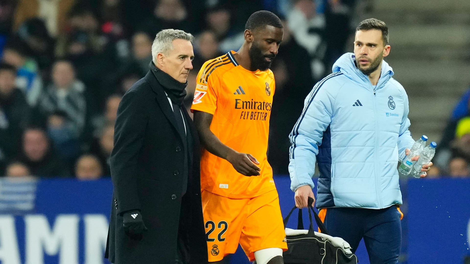 Had to go out of place prematurely: real defender Antonio Rüdiger in the game at Espanyol Barcelona.