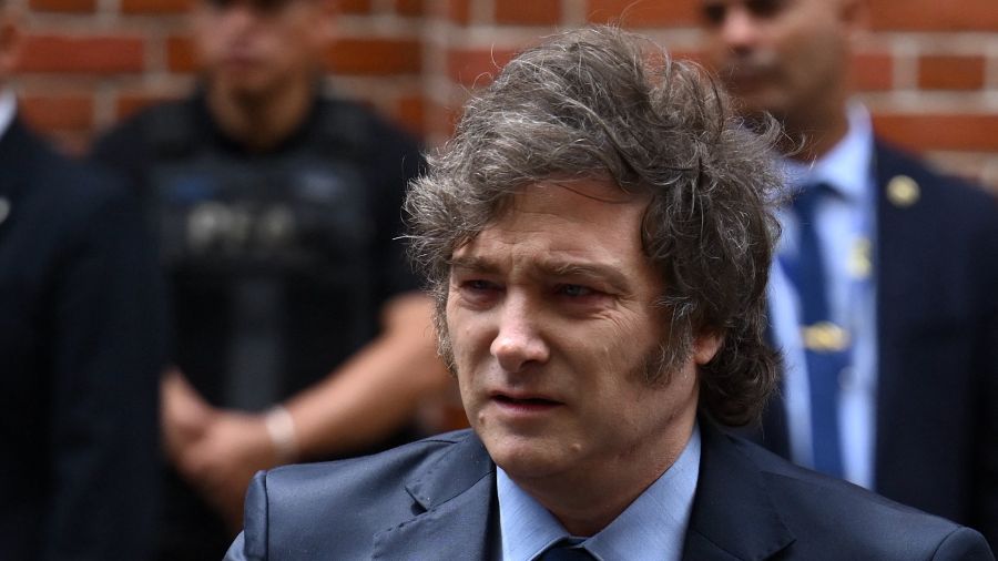 Fotaleria the Argentine President, Javier Milei, leaves the Holocaust Museum after attending an act to commemorate the International Day of Commemoration of the Holocaust in Buenos Aires