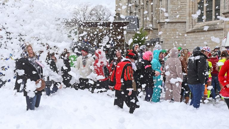 Snow foam fun is no longer allowed (photo: Karin Kamp)