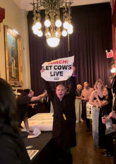 Demonstrator at the coach f/w 2025 NYFW Show
