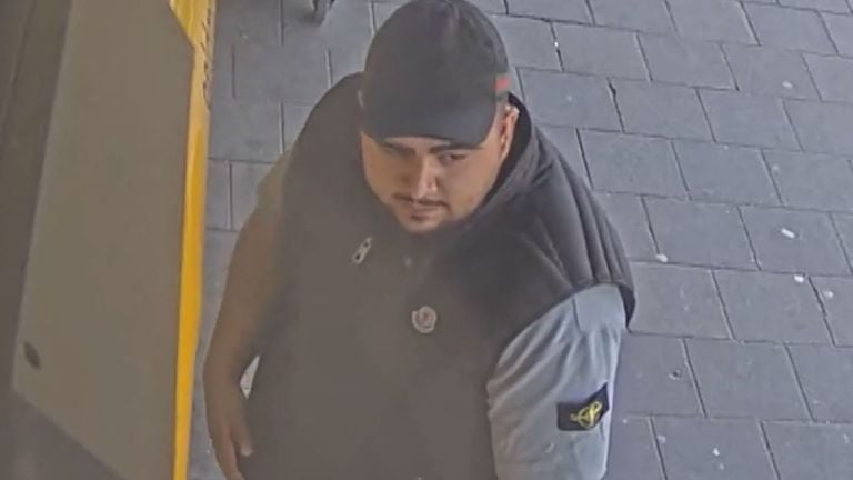 The suspect is clearly in the picture (photo: police).