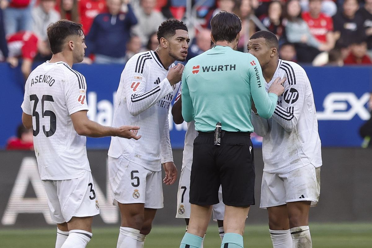 Bellingham fue expulsado en el Osasuna-Real Madrid