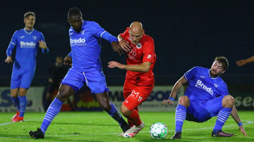 Assani Lukimya in action for the 1st FC Monheim