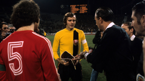 FC Bayern against Dynamo Dresden in the European Cup 1973/74