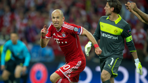 Arjen Robben in the Champions League final 2013