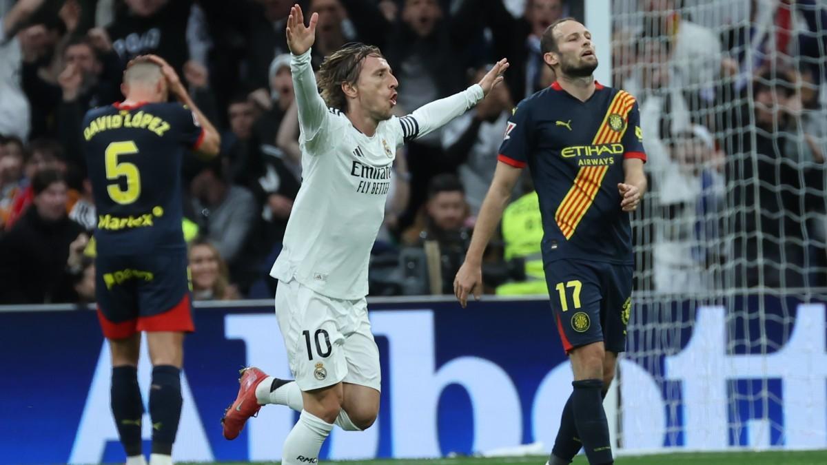 Modric marcó en Liga ante el Girona este mismo curso