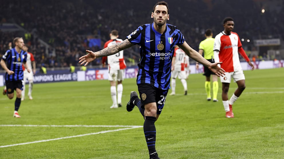 Ex-Bundesliga-Star Hakan Calhanoglu (31) ist Herz und Seele des Inter-Spiels