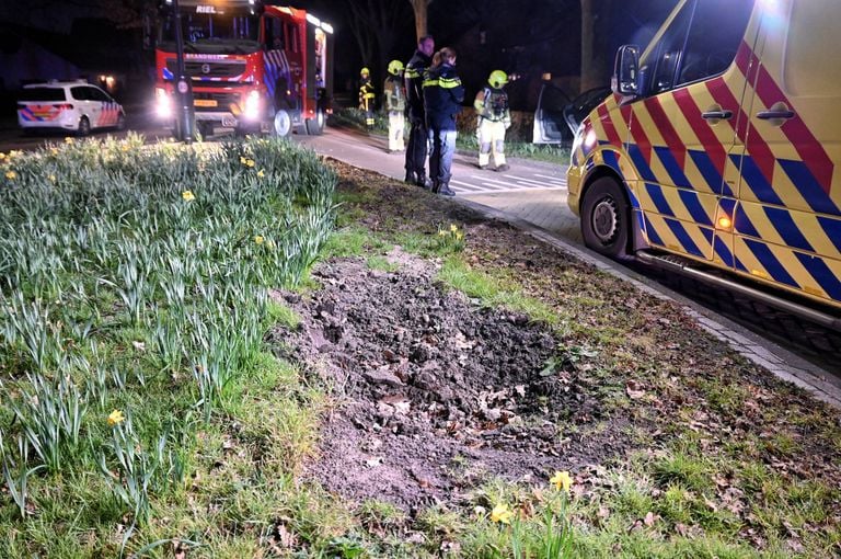 The place where the boulder was previously (photo: Toby de Kort / press agency Heitink).