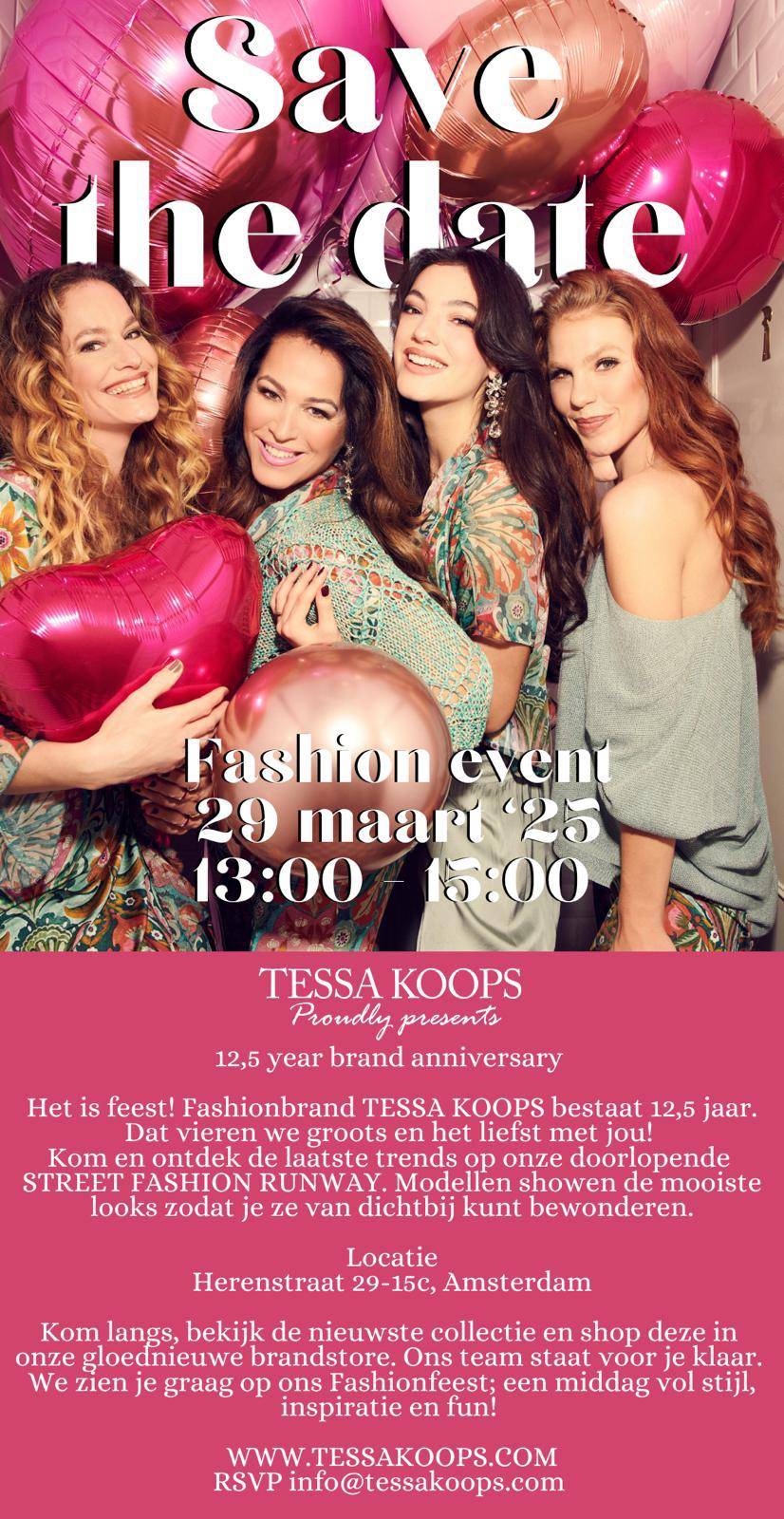 Tessa Koops 12.5 anniversary invitation