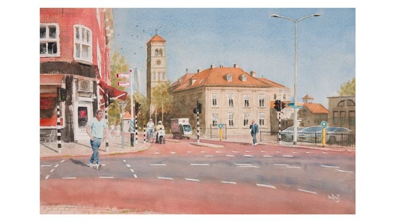 The Steentjeskerk and Cafetaria de Willem (image Wout de Zeeuw).  