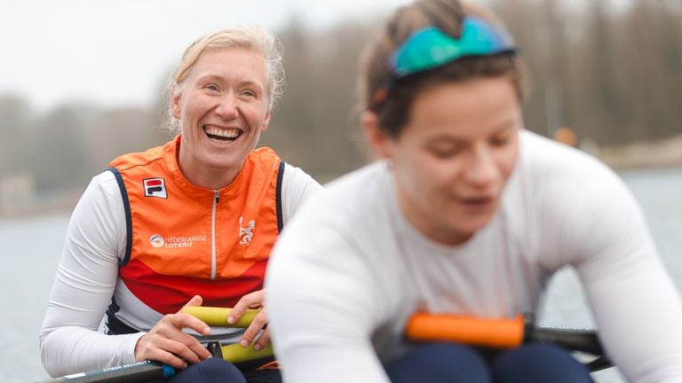 A smiling Lisa Scheenaard. (Photo: Susanne Ottenheym for TeamNL rowing)