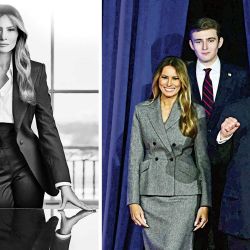 Melania Trump, official photo and act in the company of the family. | Photo: AFP