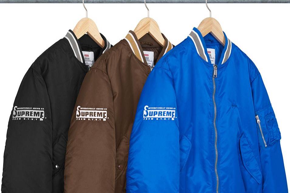 The 'Alpha Industries X Supreme' collaboration,