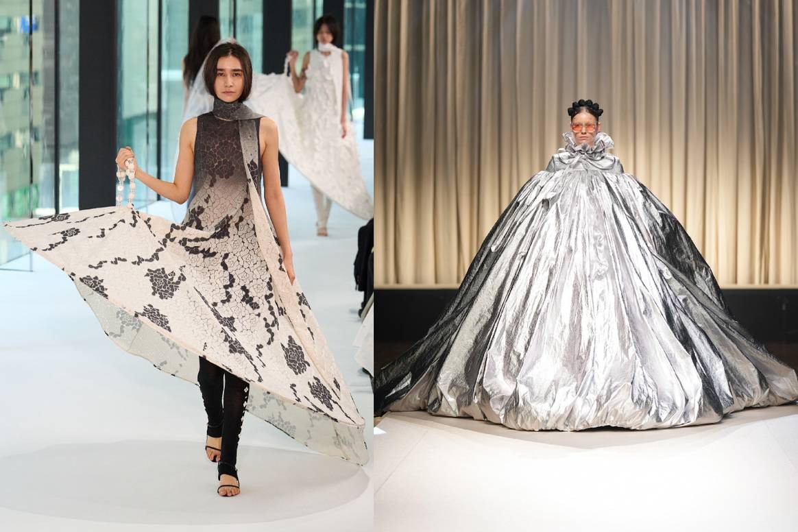 FW25: Rivnobuhiko (left) and Viviano