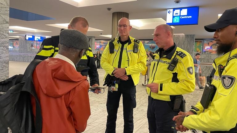 Control at Breda station (photo: René van Hoof)