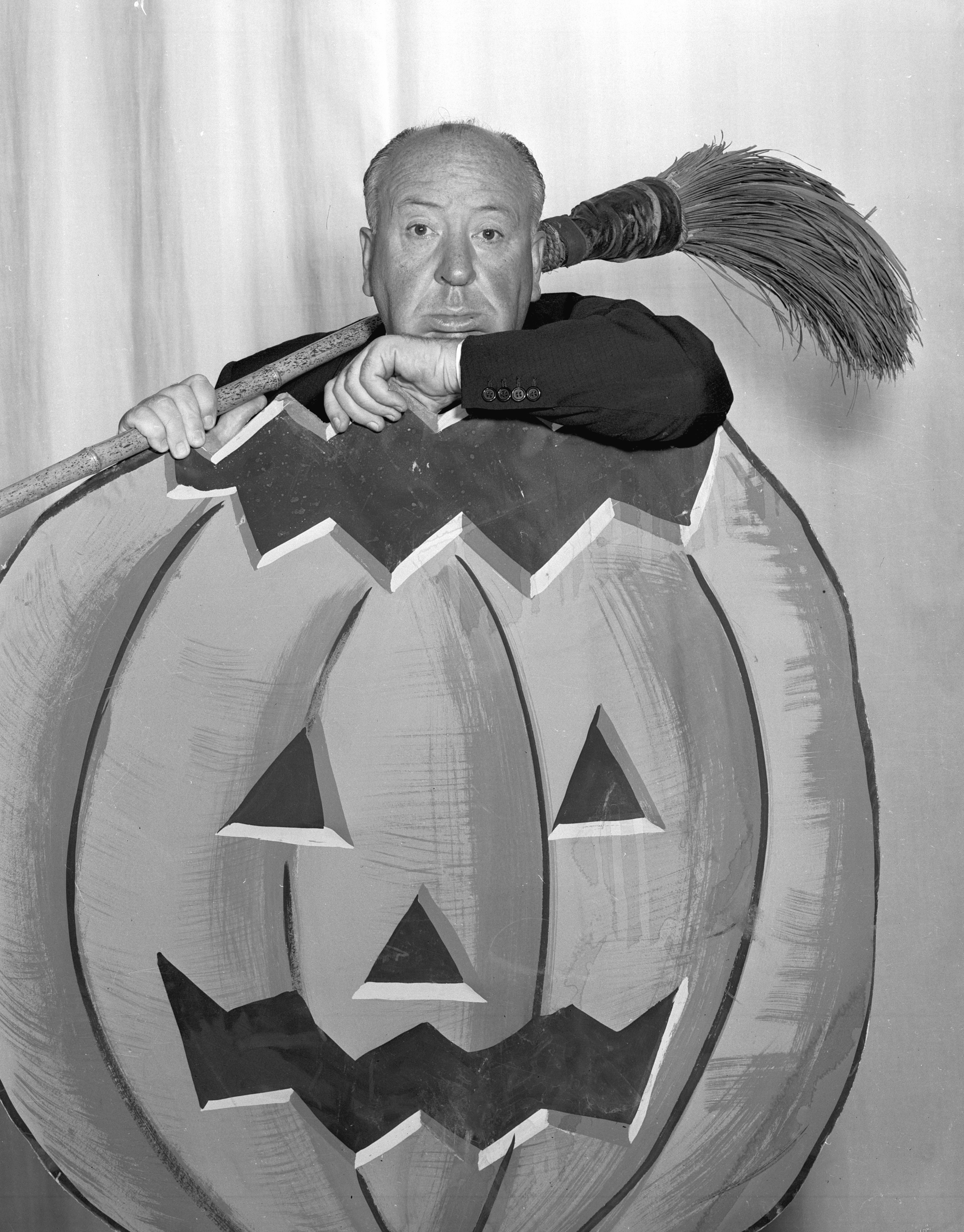 On advertising pictures, Hitchcock had the luxury to let his British humor come into its own