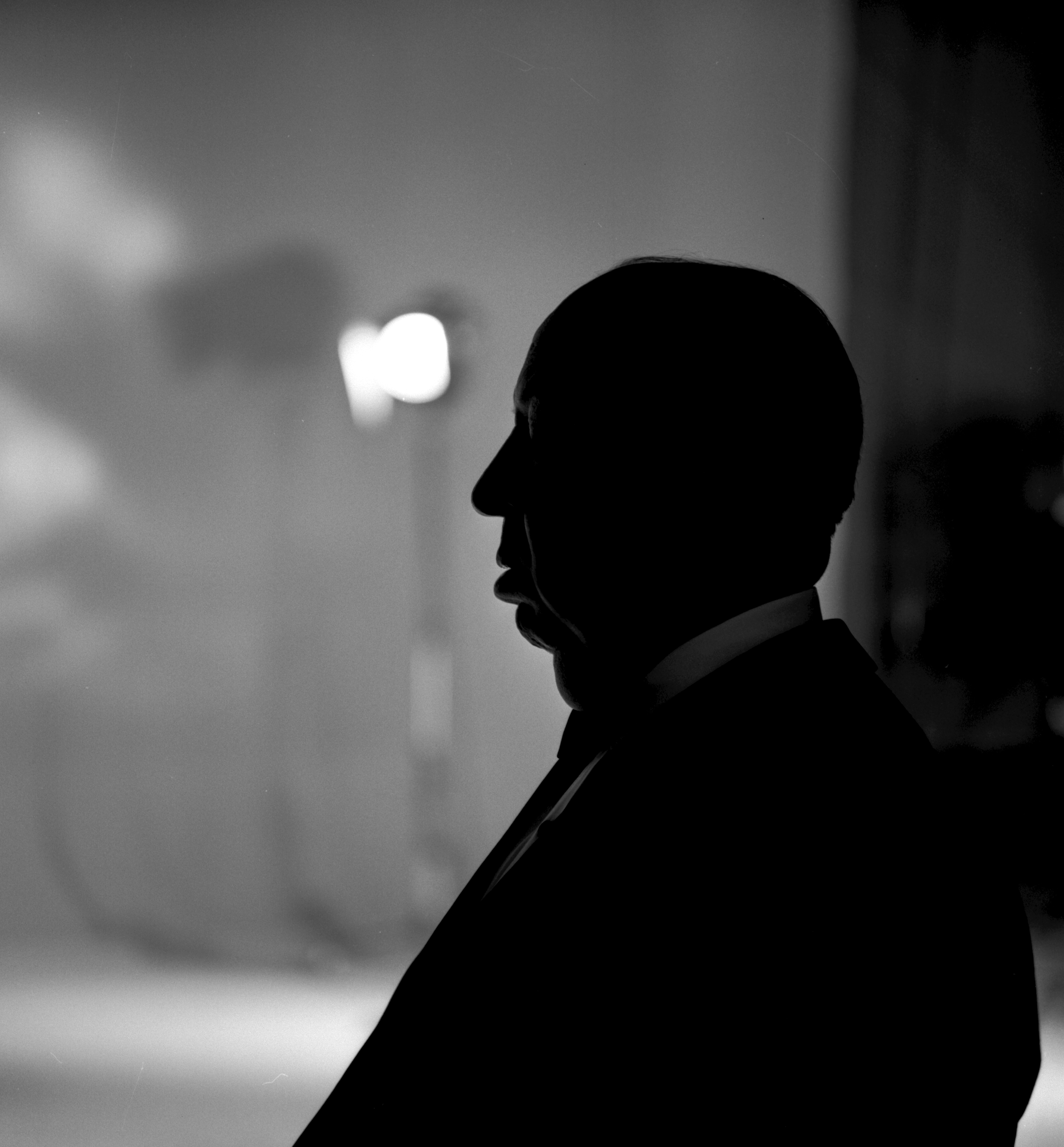 Alfred Hitchcock's silhouette knows almost every child