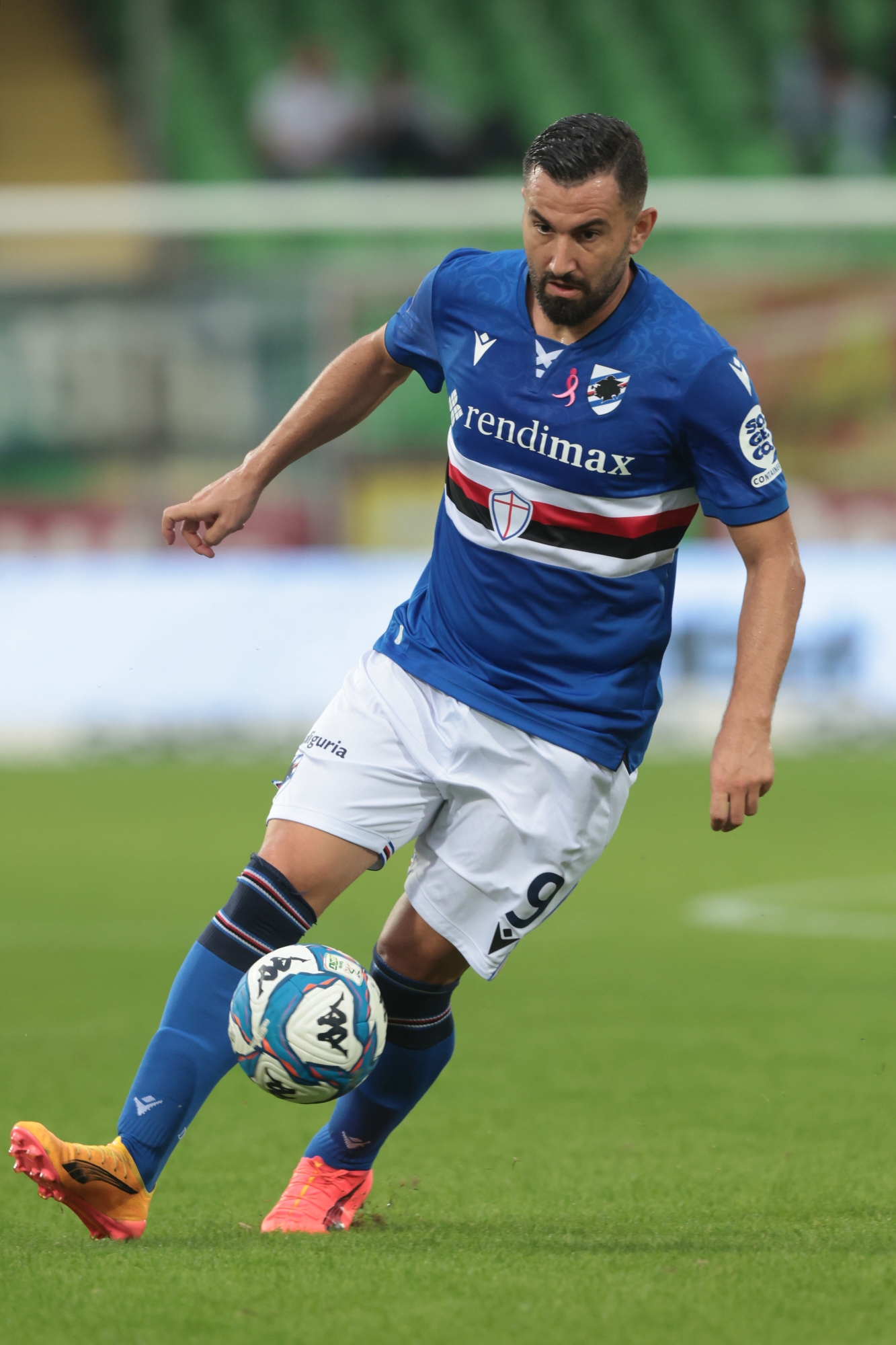 Massimo Coda (Sampdoria) during the match between Cesena and Sampdoria of the BKT 2024/25 football championship - Orogel Stadium Dino Manuzzi, Cesena (FC), Italy - 20 October 2024 - Sport Calcio - Bkt 2024/25 football championship - Sport (photo by Fabrizio Zani/LaPresse)