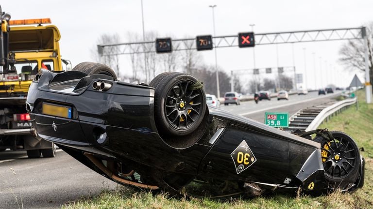 Ferrari flies out of the turn on A58 (photo: Jack Brekelmans).