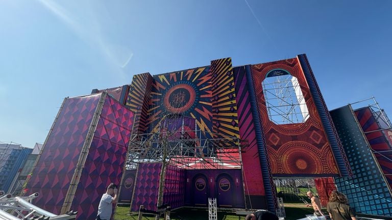 The printed matter of TVE can already be seen on the Paaspop site (photo: Omroep Brabant).