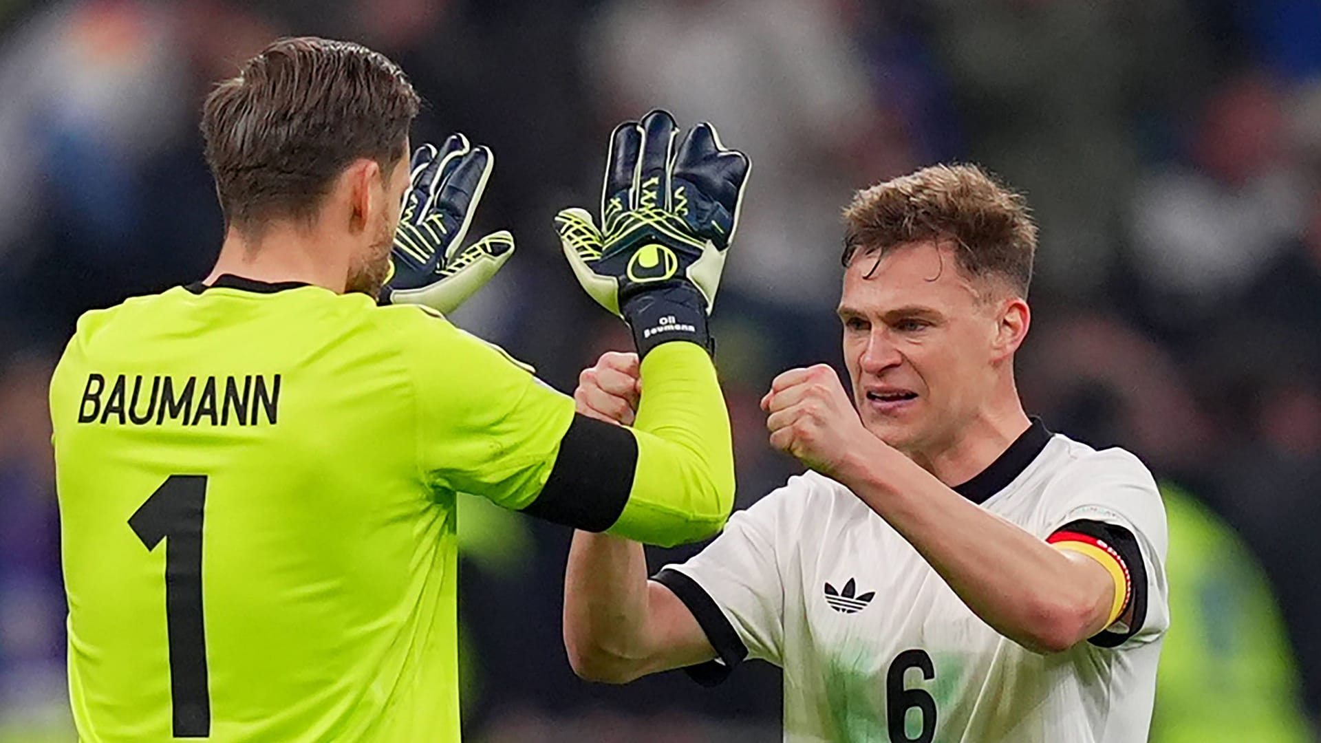 Oliver Baumann (left) and Joshua Kimmich: They played strongly in San Siro.