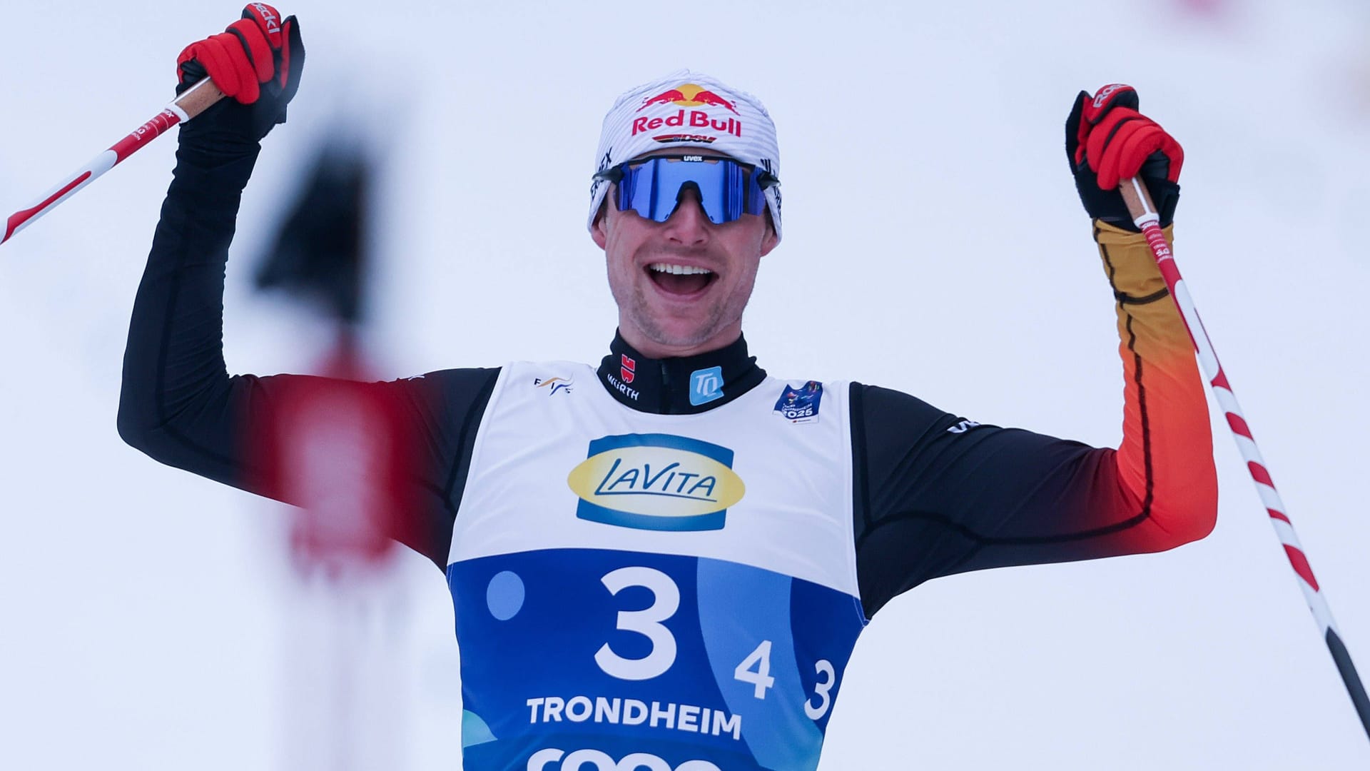 Great success: Vinzenz Geiger at the World Cup in Trondheim.
