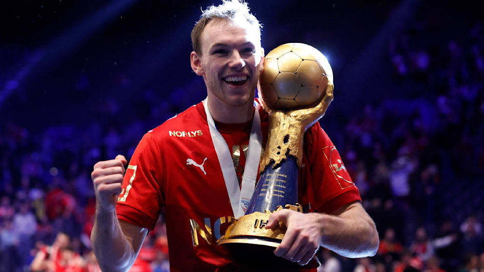 Mathias Gidsel (26) mit seinem letzten WM-Titel 2025