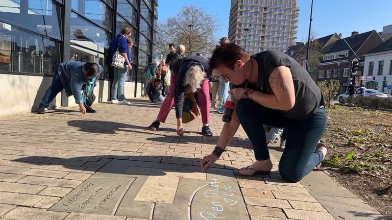 Anne Marie Krijt Two names on the Walk of Fame (Photo: Floortje Steigenga)