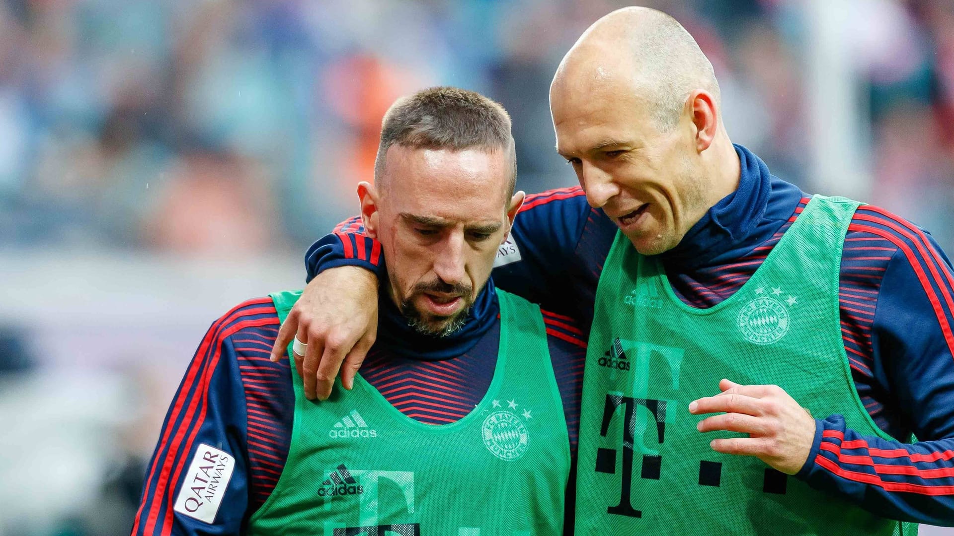 Franck Ribéry and Arjen Robben (right): You represent the Munich.