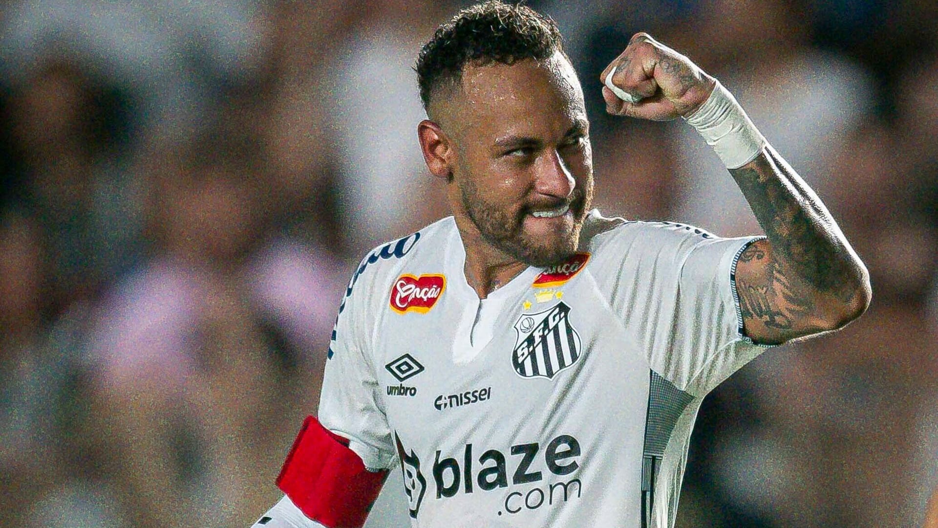 Neymar in the FC Santos jersey: The 33-year-old had returned to his heart club at the end of January.
