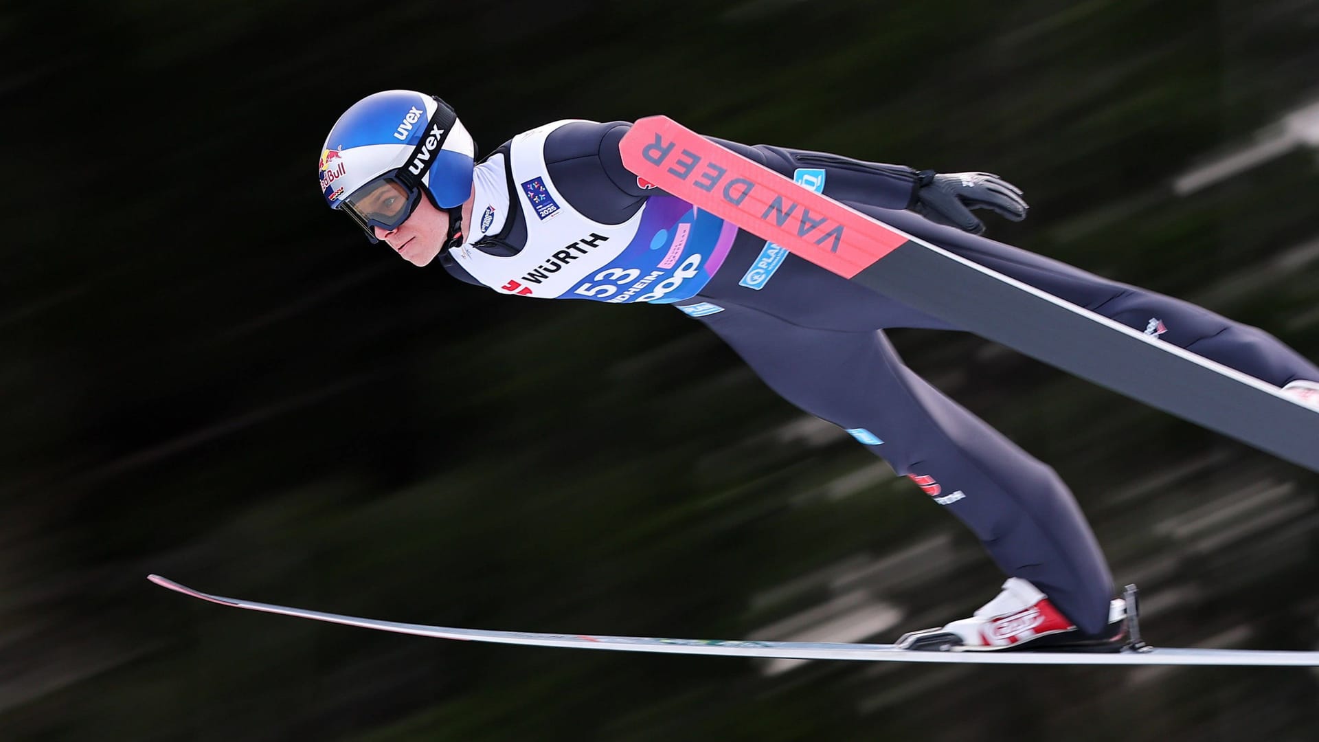 Andreas Wellinger in action: In Vikersund he showed a strong performance.