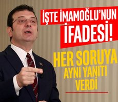 Here is the statement of Imamoglu! He gave the same answer to every question