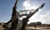 A Loyale Rebel in Busra, in the south of the country, one earlier this month. Photo Bakr Alkasem/AFP