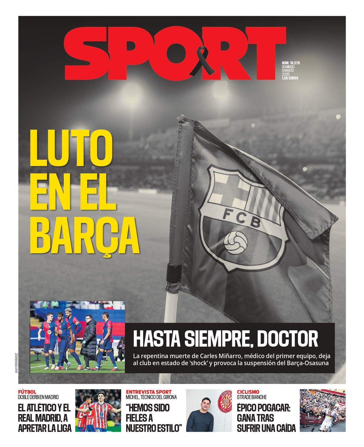 La portada de SPORT de hoy