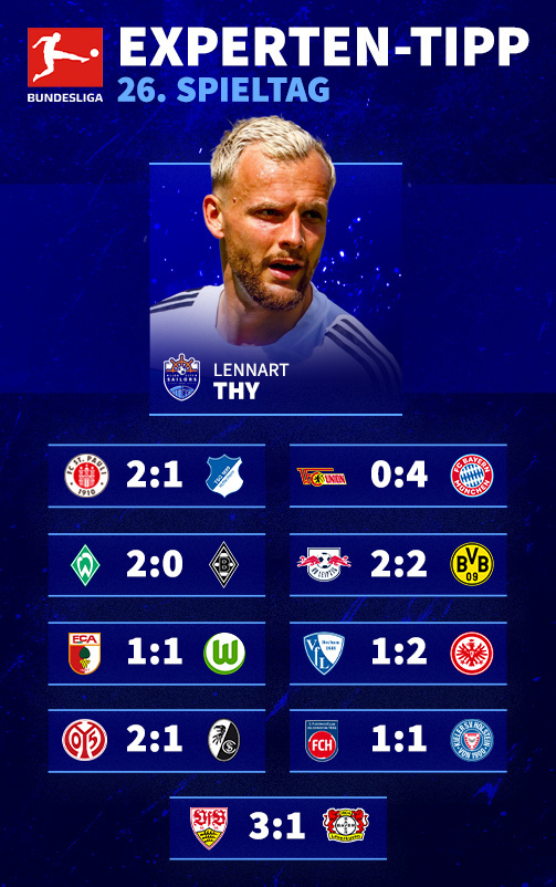 So Lennart Thy typed the 26th Bundesliga matchday