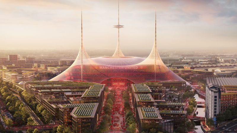 A matter of taste: design of the new stadium of Manchester United, which is said to cost around 2.4 billion euros.