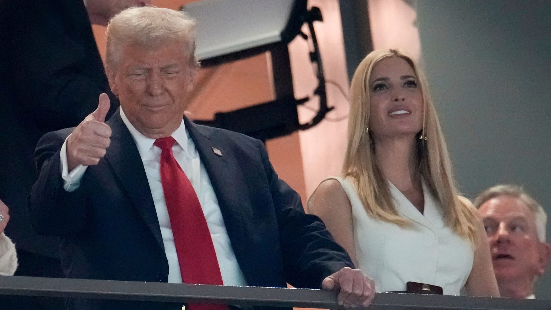 Donald Trump (left) with Ivanka at the Super Bowl: The US President and his daughter are not the only football fans in the family. Donald Trump (left) with Ivanka at the Super Bowl: The US President and his daughter are not the only football fans in the family.