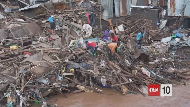The damage after the floods (image: far -fetched/broadcaster Brabant/CNN).