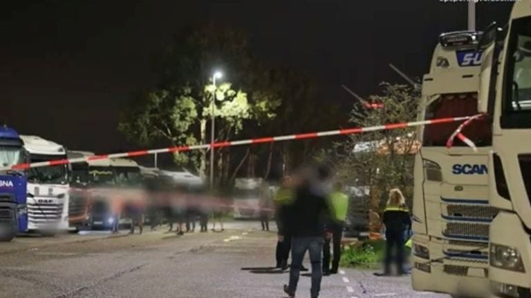 The parking lot after the stabbing (photo: investigation requested).
