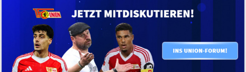 Have your say in the forum about Union Berlin!