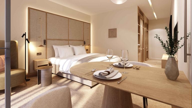 This is how the hotel rooms will look (photo: Steenenburg Castle).