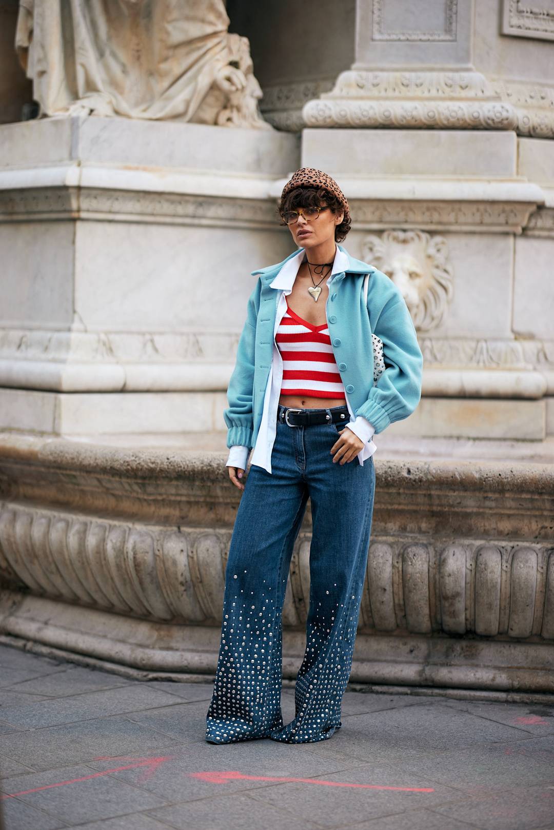 Credits: Pfw H/W 25 Street Style Denim Edition/© Launchmetrics/Spotlight
