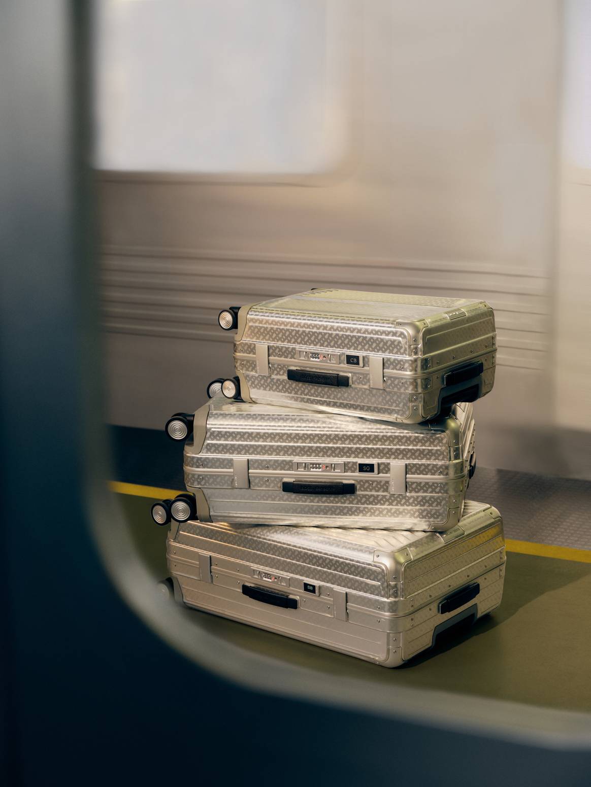 'Boss X Samsonite' collection.