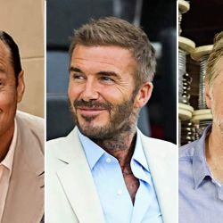 Jude Law, David Beckham and Horacio Cabak | Photo: CEDOC