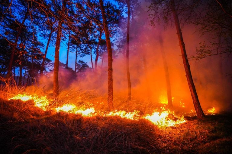 De Brand Sunday morning (photo: Heitink news agency).
