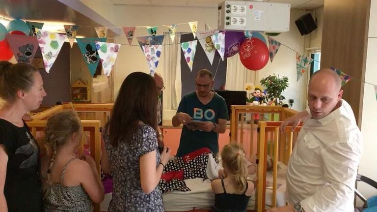 Floor's birthday in the hospital (private archive) 